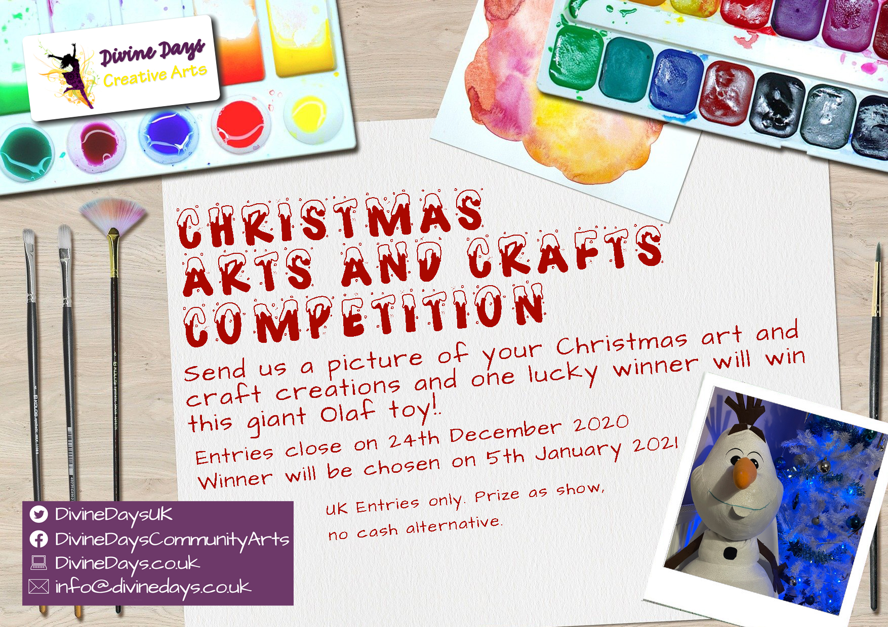 Christmas Art and Crafts Competition – Divine Days Community CIC